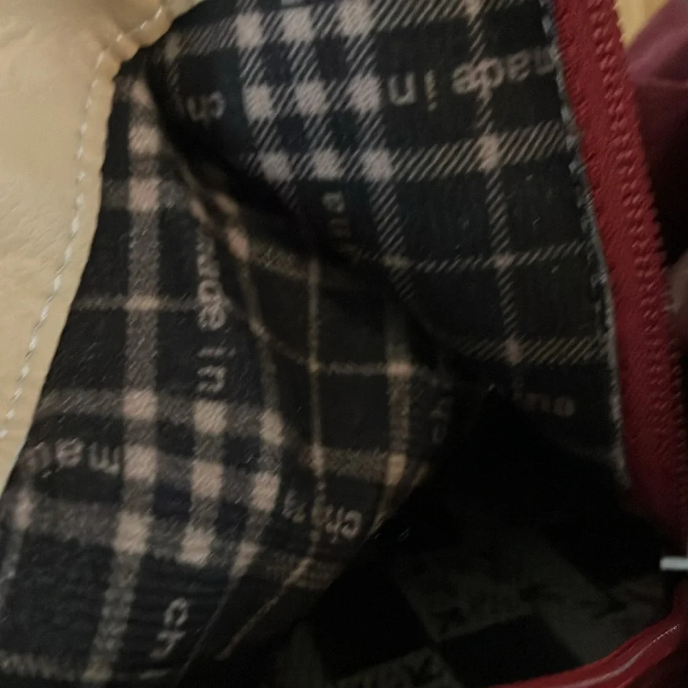 VERO CUOIO Italian Made Burgandy Suede Ankle Boots. Size 41 Excellent preowned - Picture 11 of 13